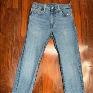 Levi's Blue Denim Jeans with Brown Patch